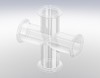 KF Cross 4-Way - Glass/Quartz